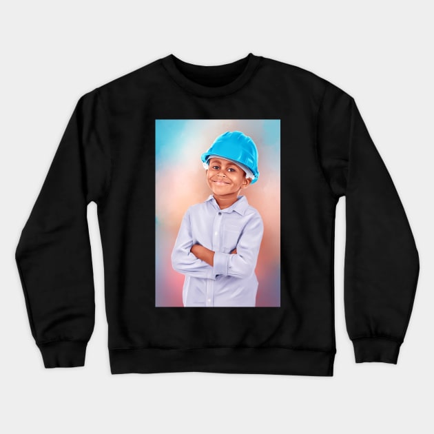 Digital Kid Art 6 Crewneck Sweatshirt by wayneflint